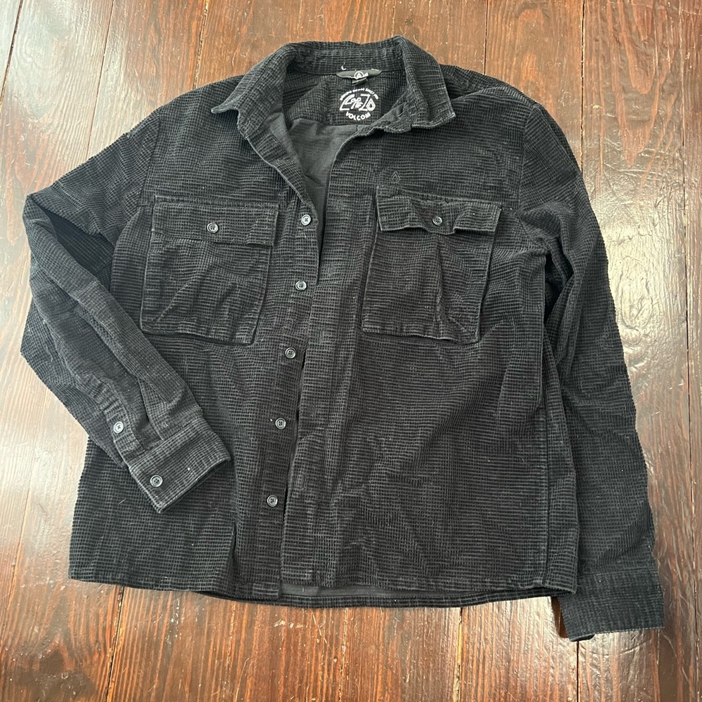 Volcom Men's Dark Corduroy Shirt Jacket
